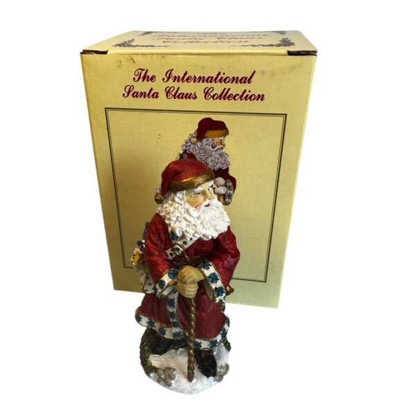 International Santa Claus Collection Babbo Natale Italy Figurine Red 5.5 w/box - Picture 1 of 6